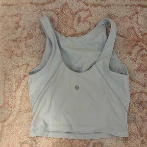 lululemon athletica Align High Neck Tank - Baby Blue & Cropped